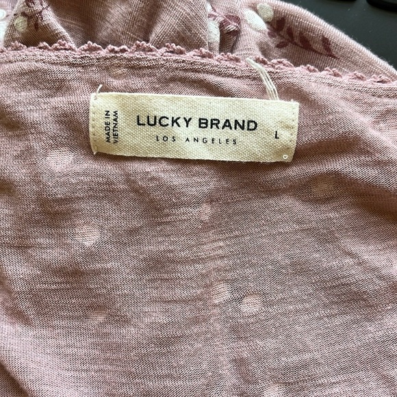 Lucky Brand Printed Tiered Tunic Size Large - Picture 8 of 10